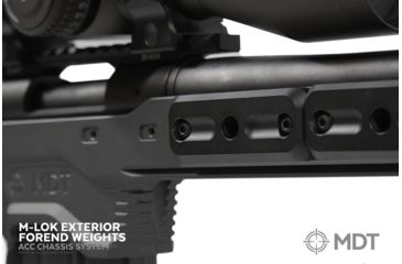 Image of MDT ACC Chassis System-Remington 700 LA, Black, Right Hand, 104453-BLK