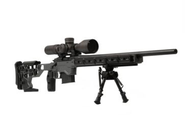 Image of MDT ACC Rifle Chasis System w/Skelton Stock, Howa 1500/Weatherby Vanguard Short Action, Grey 104069-GRY