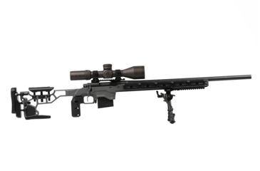 Image of MDT ACC Rifle Chasis System w/Skelton Stock, Howa 1500/Weatherby Vanguard Short Action, Grey 104069-GRY