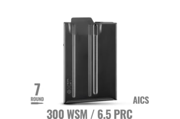 Image of MDT AICS Metal Magazine .300 WSM/6.5 PRC, 7 Round, Short Action, Black, 104979-BLK