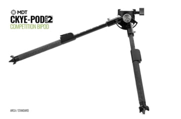 Image of MDT Ckye-pod Gen2, ARCA Interface RH Left Knob, Standard Legs, Black, 105481-BLK