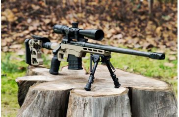 Image of MDT LSS Gen 2 Chassis System, Howa 1500 / Weatherby Vanguard, Short Action, Requires MDT Polymer or Poly Metal Magazine, Right Position, Cerakote FDE, 104159-FDE
