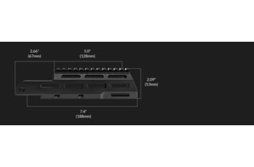 Image of MDT LSS Gen3 Full Rail M-LOK Rifle Forend, Black, 8in, 114978-BLK