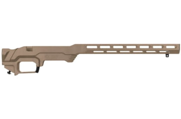 Image of MDT LSS-XL Gen2 Chassis, Howa 1500/Weatherby Vanguard, Short Action, Fixed Stock Interface, M-LOK, FDE, 103363-FDE