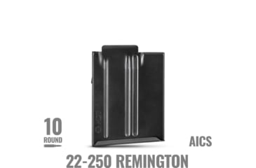 Image of MDT Metal .22-250 Caliber 10-Round Rifle Magazine, Black, 107800-BLK-10RD