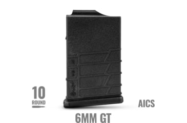 Image of MDT Polymer 6GT 10-Round Rifle Magazine, Black, 107710-BLK-10RD