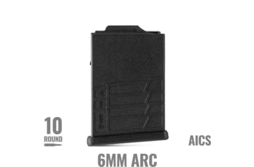 Image of MDT Polymer Gen 2, 6mm ARC, 10 Round Rifle Magazine, Black, 10, 106535-BLK-10RD
