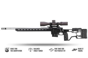 Image of MDT Remington 700 ACC Elite Short Action Chassis System, Left Hand, Black, 106802-BLK