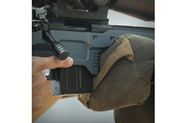 Image of MDT Remington 700 ACC Elite Short Action Chassis System, Left Hand, Blue, 106802-TBL