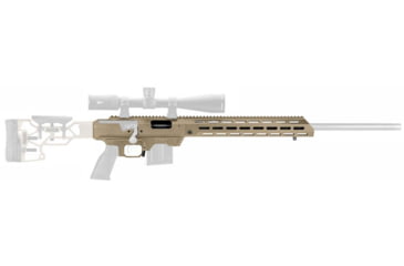 Image of MDT Tikka T3 / T3x - Short Calibers TAC21 Gen 2 Chassis System, FDE, Right Hand, 104440-FDE