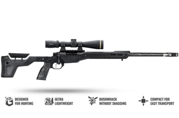 Image of MDT Remington700 HNT-26 ARCA Fixed Rifle Chassis, Short Action, Right Hand, Black Carbon Fiber, 106130-BCF