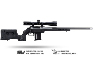 Image of MDT XRS Chassis System, CZ 455, Right Hand, Black, 105525-BLK