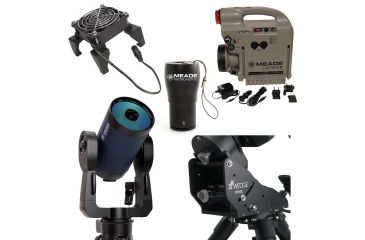 Image of Meade 10in LX200 AF UHTC Advanced GPS Telescope with FREE X-Wedge, LPI-GM Lunar Planetary Imager and Guide, CCD Color Filter Set, and Power Supply LXPS17 with Adjustable 30 LED Spotlight