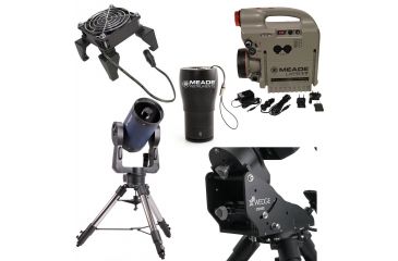 Image of Meade 12in LX200 AF UHTC Telescope with FREE X-Wedge, LPI-GM Lunar Planetary Imager and Guide, CCD Color Filter Set, and Power Supply LXPS17 with Adjustable 30 LED Spotlight