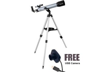 Image of Meade 70AZ-A Altazimuth Night Refractor Telescope / Daytime Spotting Scope with USB Color Camera, Aluminum Tripod and Eyepieces 04090
