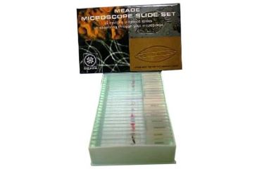Image of Meade #904 25 Piece Prepared Microscope Slides Set - 08051