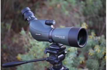 Image of Meade RangeView Spotting Scope, 16-48x65mm, BK-7 Porro Prism, ED Glass, Green/Black, 146000