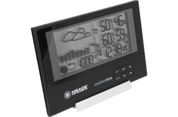 Image of Meade Slim Line Personal Weather Station with Atomic Clock, Black, TE636W