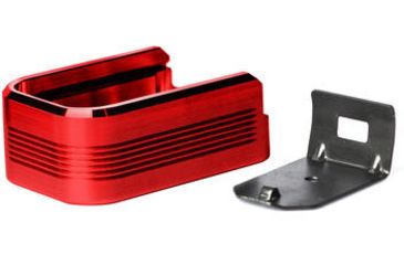 Image of Mec-Gar Plus2 Aluminum Polymer Floorplate Magazines Adapter Set, Red, F42223-ST-RD