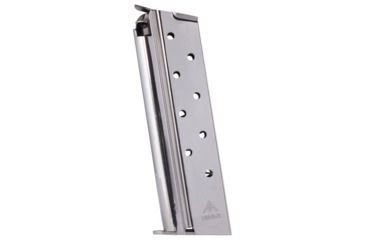 Image of Mec-Gar Pistol Magazine, 1911 9mm Luger, .45 ACP, 8 Round, Nickel, 1 Pack, Carbon Steel, MGCGOV10N-8RD