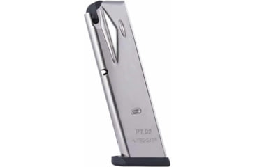 Image of Mec-Gar Taurus PT 92/99 Pistol Magazine, 9mm Luger, 15 Round, Nickel, 1 Pack, Nickel, MGPT9215N-15RD