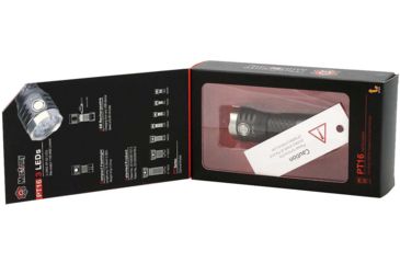 Image of MecArmy PT16 1 x 16340 3 x CREE XP-G2 LED Ultra Bright Rechargeable Flashlight, 1200 Lumens, Black, PT16