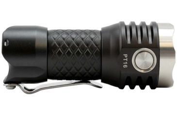 Image of MecArmy PT16 1 x 16340 3 x CREE XP-G2 LED Ultra Bright Rechargeable Flashlight, 1200 Lumens, Black, PT16