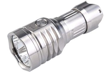 Image of MecArmy PT16 1 x 16340 3 x CREE XP-G2 LED Ultra Bright Rechargeable Flashlight, 1200 Lumens, Silver, PT16-TI