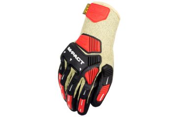 Image of Mechanix Wear M-Pact Knit FR CR5A5 Flame Resistant Gloves, Mens, Yellow, Small KHD-FR-008