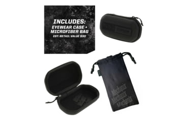 Image of Mechanix Wear Vision Type-X Safety Glasses, Black Frame with Clear Lens, One Size, VXF-10AF-BU