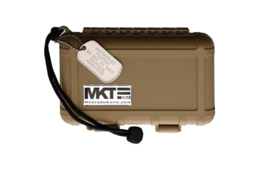 Image of Medford Auto Nosferatu Button Lock Automatic Folding Knife, 3.5in, S45VN Stainless, Satin Finish, Tumbled Finish Titanium Handle, MDNATQ01TMTS