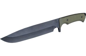 Image of Medford Bonfire Fixed Knife, 7.5in Standard, 3V Steel, PVD Finish, G-10 Black Handle, Kydex Black Sheath, MK0913PQ-08KB-SSQ3-Q4