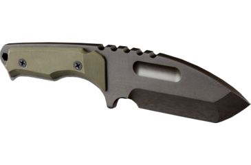 Image of Medford Emperor Fixed Knife, 3.75in Standard, S35VN Steel, PVD Finish, G-10 Black Handle, Kydex Black Sheath, MK050SPQ-08KB-SSQ3-Q4