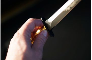 Image of Medford Fs Commando Dager, 7.125in Standard, 3V Steel, PVD Finish, Titanium Handle, Kydex Black Sheath, MK1013PQ-34KB-Q2Q3-Q4