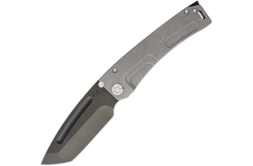 Image of Medford Mara-H Framelock Folding Knife, 4in Black Pvd Coated S35Vn SS Tanto Blade, Tumbled Finish Titanium Handle, Thumb Stud, Pocket Clip, Water Tight Storage Case, MD045SPT-01TM