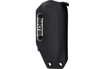 Image of Medford Mizuchi Black G10 Fixed Blade Knife, 8in Overall, 4in Tumbled CPM-20CV Stainless Drop Point Blade, Black G10 Handle, Black Kydex Belt Sheath, MK118VTQ-08KB-SPQ3-Q4