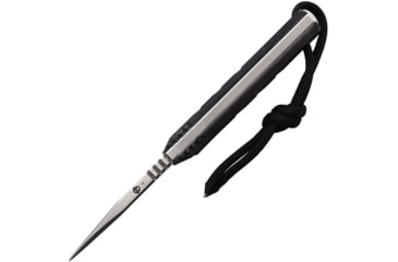Image of Medford Necromancer Black Fixed Blade Knife, 5.5in Overall, 2.25in Tumbled S35VN Stainless Steel Blade, Black G10 Handle, Black Kydex Neck Sheath, MK117STQ-08KB-SPQ3
