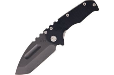 Image of Medford Praetorian G Black Folding Knife,3.75in,D2 Tool Steel,Drop Point Tanto,Black,G10 Handle MD39