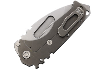 Image of Medford Praetorian G S35VN Folding Knife, 5.25in Closed, 4in Tumbled S35VN Stainless Tanto Blade, Black G10 Handle w/ Tumbled Titanium Back Handle, MK011STT-08TM-TSCS