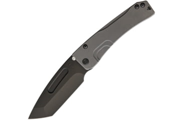 Image of Medford Slim Midi Tanto Framelock Folding Knife, 3.5 black PVD coated S35VN stainless tanto blade, Tumbled finish titanium handle, MK2015PT-01TM
