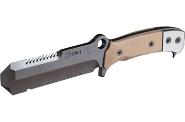 Image of Medford Usmc Eod-1 Fixed Knife, 5in Standard, 3V Steel, PVD Finish, G-10 Black Handle, Kydex Black Sheath, MK0743PQ-08KB-SSQ3-Q4