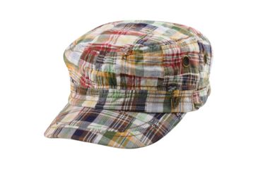 Image of Mega Cap Fashion Army Cap Red Plaid Osf 9047-RED