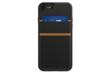 Image of Mega Tiny iPhone 8/7/6S/6 Megaback Wallet, Black, Black, Leather, 1 Year Mfg Warranty, MEG-53897