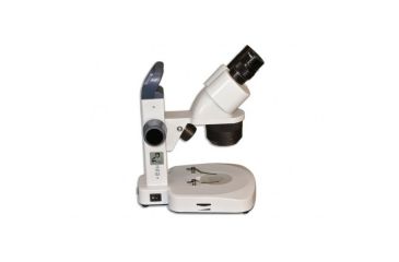 Image of Meiji Techno EM-20 LED Binocular Entry Level 1X/3X Turret Stereo Rechargeable Microscope, White EM-20