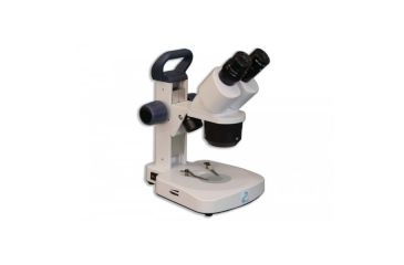 Image of Meiji Techno EM-22 LED Binocular Entry Level 1X/2X/3X Turret Stereo Rechargeable Microscope, White EM-22