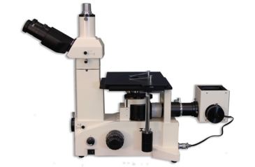 Image of Meiji Techno Trinocular Inverted Brightfield/Darkfield Metallurgical Microscope, IM7530