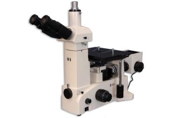 Image of Meiji Techno Trinocular Inverted Brightfield/Darkfield Metallurgical Microscope, IM7530