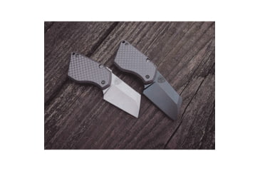 Image of Menovade STUFF M2 Friction Folding Knife, 2.63in Closed, 1.88in Stonewash CPM-154 Stainless Blade, Black G10 Handle, STUFF201S
