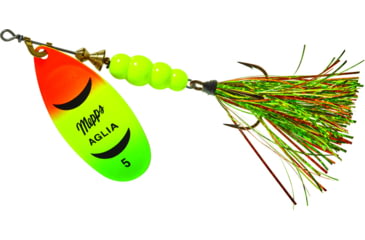 Image of Mepps Aglia Flashabou In-Line Spinner 1/2 oz Hot Fire Tiger, B5FT HFT-FT