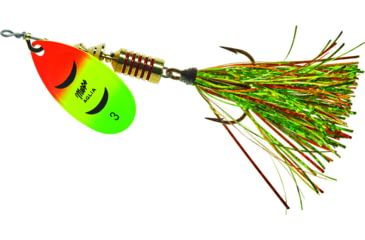 Image of Mepps Aglia Flashabou In-Line Spinner 1/4 oz Hot Fire Tiger, B3FT HFT-FT